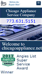 Mobile Screenshot of chicagoappliance.net
